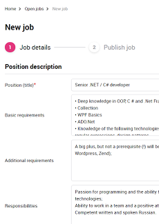 Add job | Recruitment automation | PersiaHR